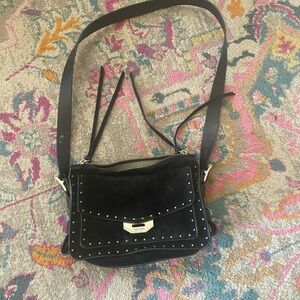 Rag & Bone Black Studded Shoulder Bag
